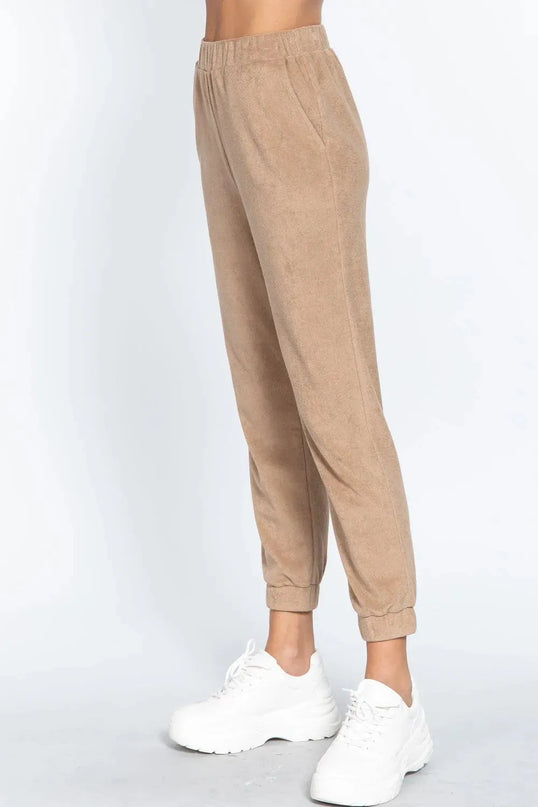 Terry Towelling Long Jogger Pants - ShopEasier