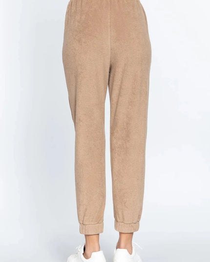 Terry Towelling Long Jogger Pants - ShopEasier