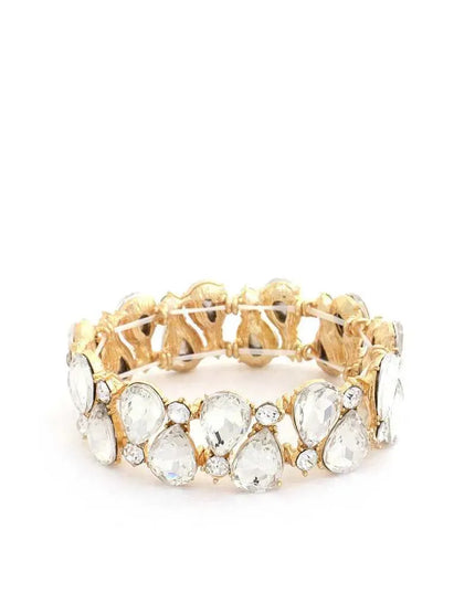 Teardrop Rhinestone Stretch Bracelet - ShopEasier