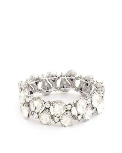 Teardrop Rhinestone Stretch Bracelet - ShopEasier