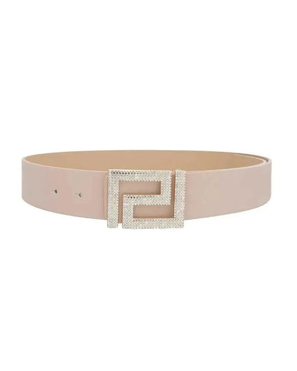 Rhinestone Pave Geo Shape Belt - ShopEasier