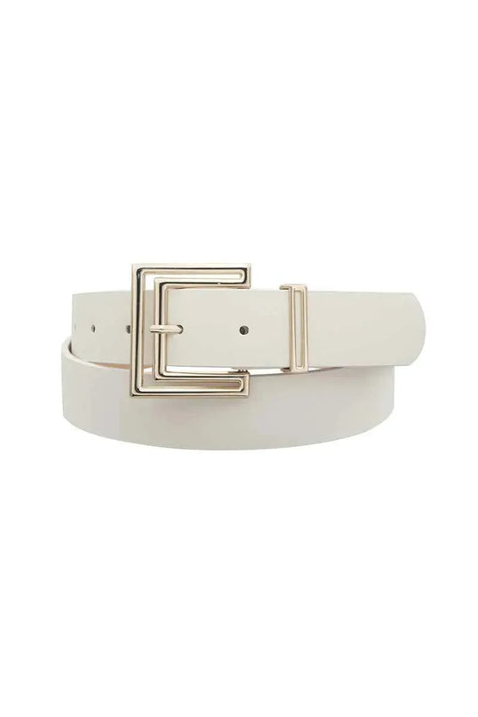 Outline Cutout Square Buckle Belt - ShopEasier