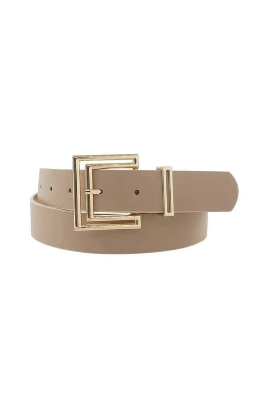 Outline Cutout Square Buckle Belt - ShopEasier