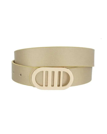 Modern Gridded Oval Standard Belt - ShopEasier