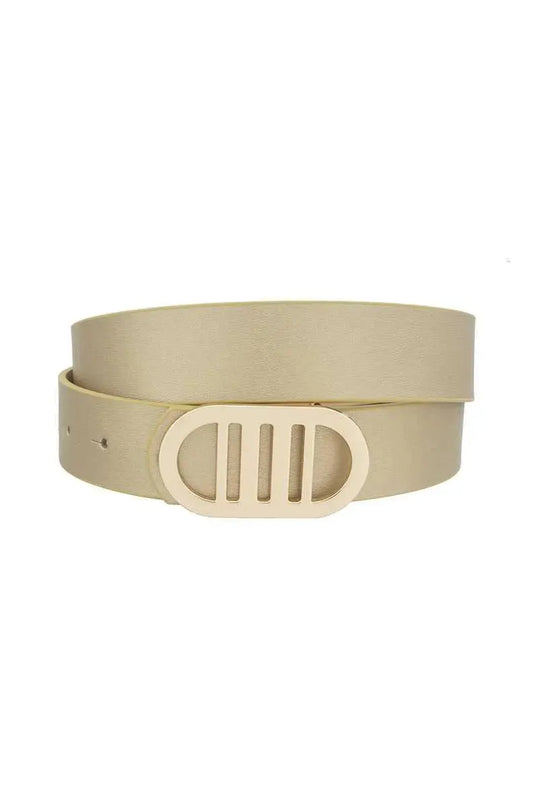 Modern Gridded Oval Standard Belt - ShopEasier