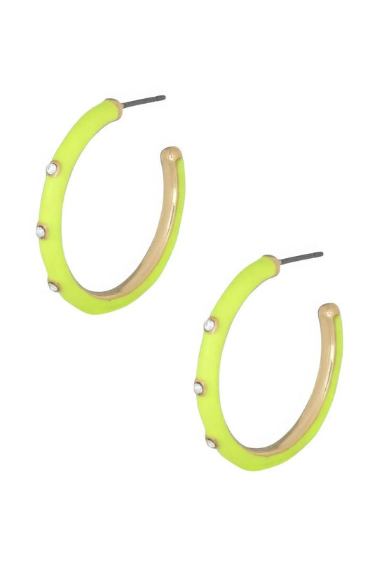 Color Metal Hoop Earring - ShopEasier