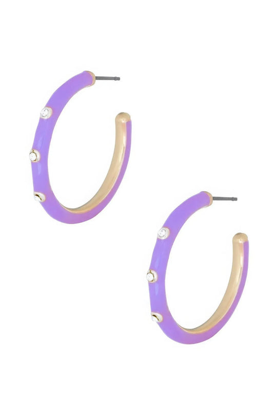 Color Metal Hoop Earring - ShopEasier