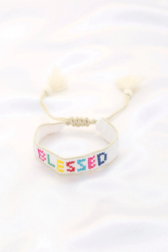 Blessed Bead Pull Tie Bracelet - ShopEasier