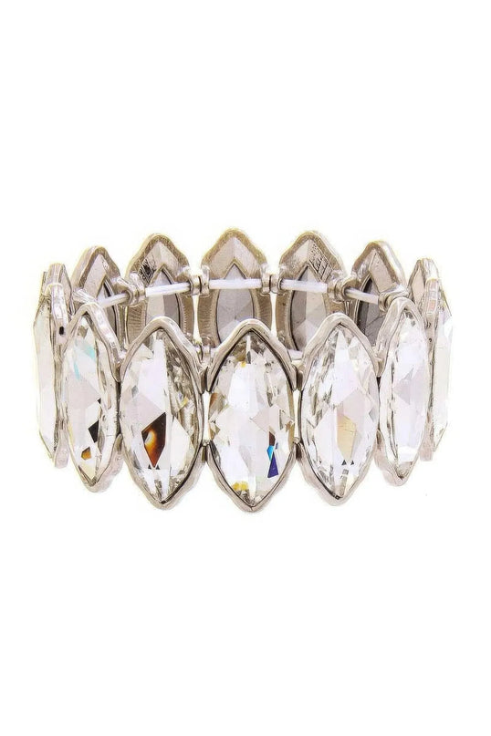 Fashion Oval Rhinestone Style Bracelet - ShopEasier