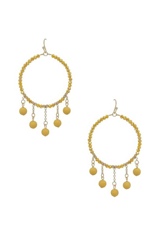 Clay Ball Charm Round Beads Earring - ShopEasier