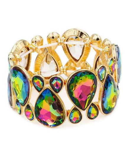 Gem Crystal Stone Stretch Bracelet - ShopEasier