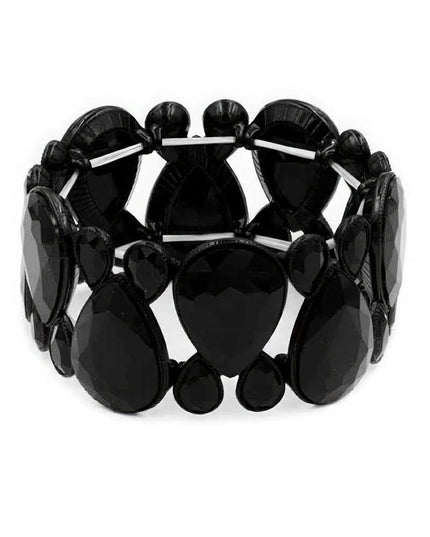 Gem Crystal Stone Stretch Bracelet - ShopEasier