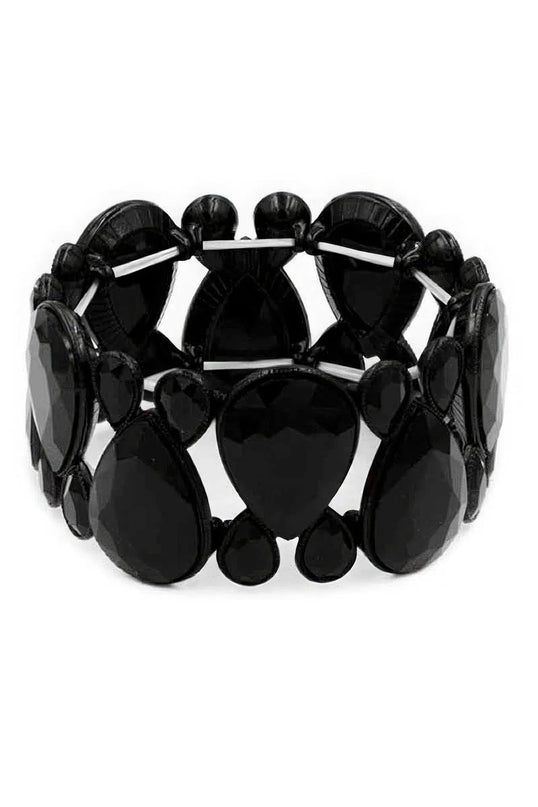 Gem Crystal Stone Stretch Bracelet - ShopEasier