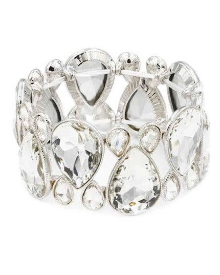 Gem Crystal Stone Stretch Bracelet - ShopEasier