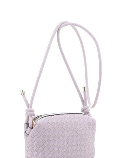 Braid Texture Zipper Crossbody Bag - ShopEasier