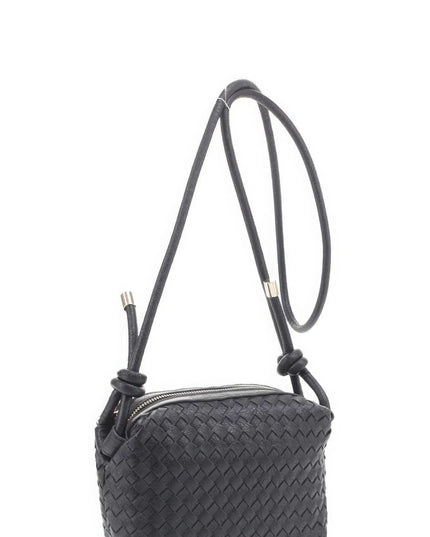 Braid Texture Zipper Crossbody Bag - ShopEasier