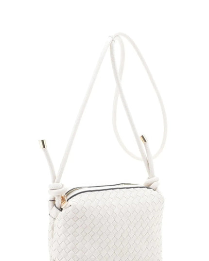 Braid Texture Zipper Crossbody Bag - ShopEasier