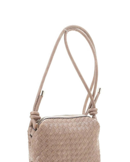 Braid Texture Zipper Crossbody Bag - ShopEasier