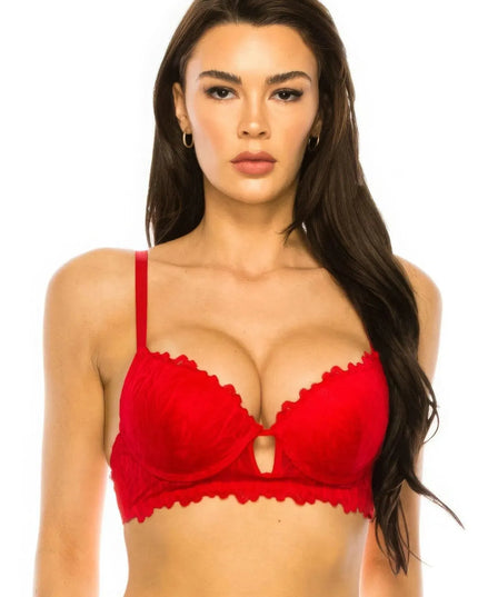 Coverage Lace Trim Bra - ShopEasier