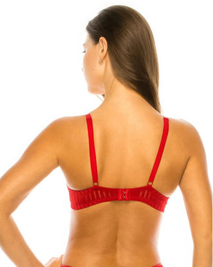 Red Stripe Bra - ShopEasier