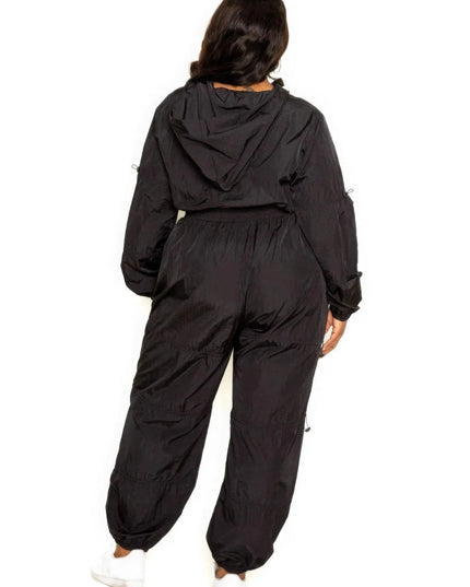 Active Zip Up Set With Cord Lock Detail