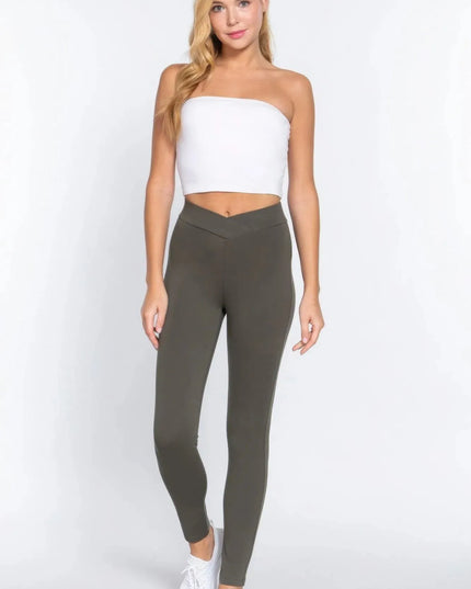 Mid-rise Ponte Pants - ShopEasier