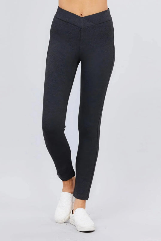 Mid-rise Ponte Pants - ShopEasier