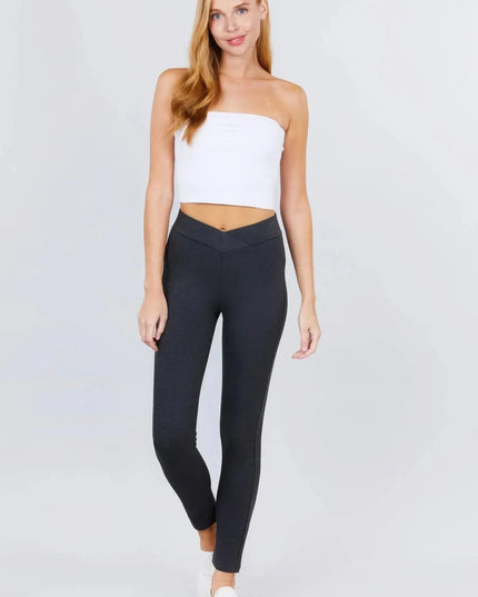 Mid-rise Ponte Pants - ShopEasier