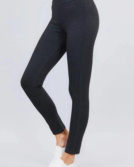 Mid-rise Ponte Pants - ShopEasier