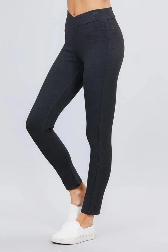 Mid-rise Ponte Pants - ShopEasier