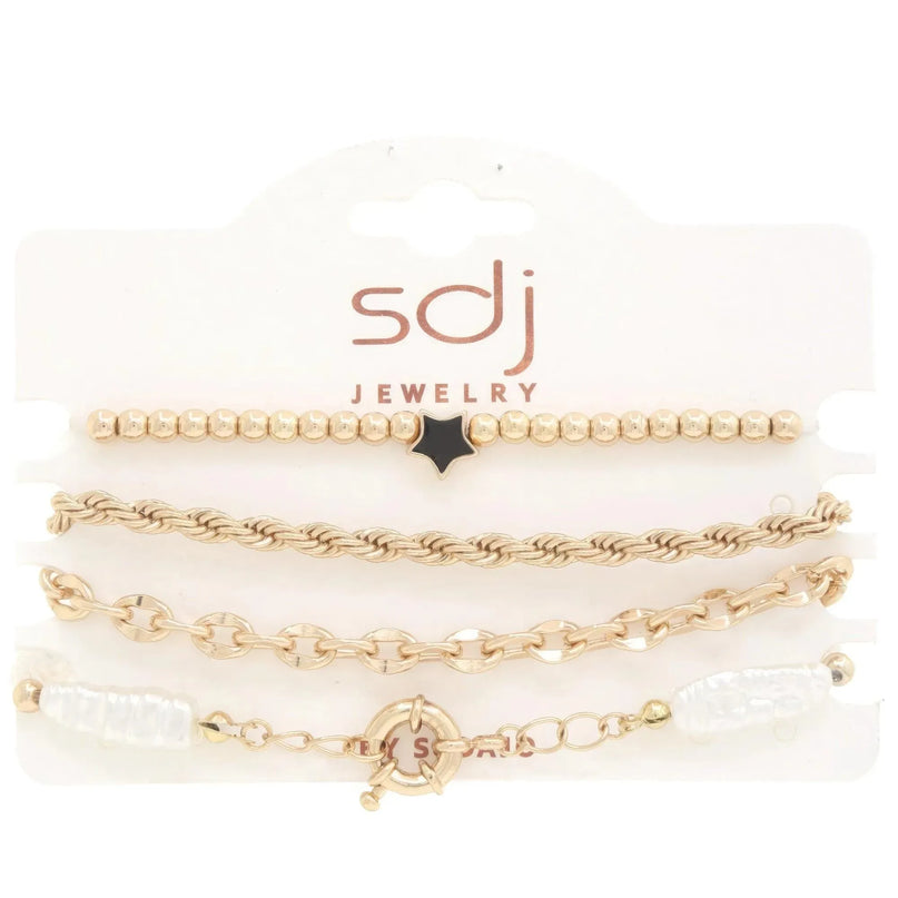 Sodajo Star Beaded Bracelet Set - ShopEasier