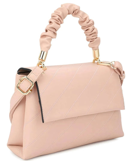 Fashion Smooth Pattern Wrinkle Handle Crossbody Bag - ShopEasier