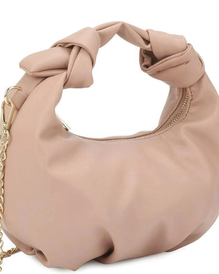 Smooth Round Handle Zipper Bag - ShopEasier