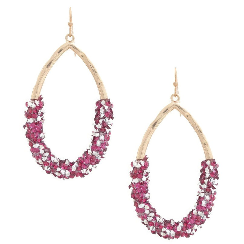 Elegant Beaded Teardrop Dangle Earrings - ShopEasier