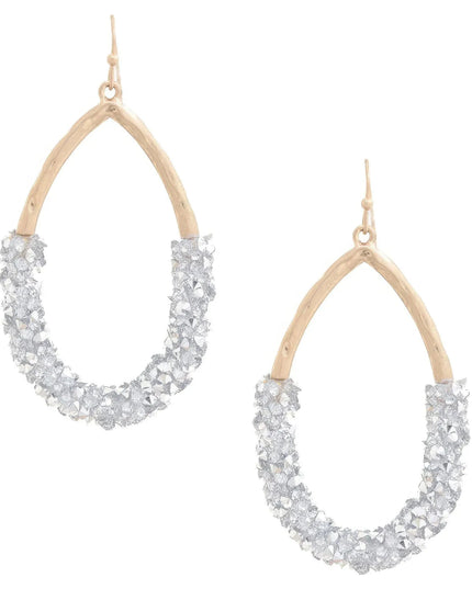 Elegant Beaded Teardrop Dangle Earrings - ShopEasier