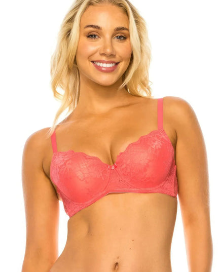 Floral Lace Bra - ShopEasier