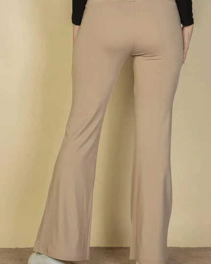 High Waisted Front Pocket Flare Pants - ShopEasier