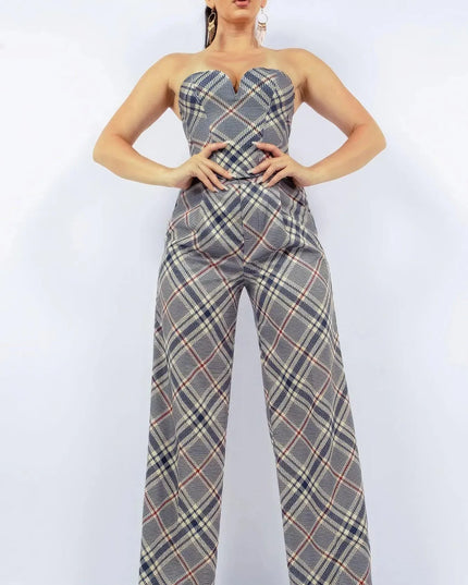 Bustier Top & Wide Pants Set - ShopEasier