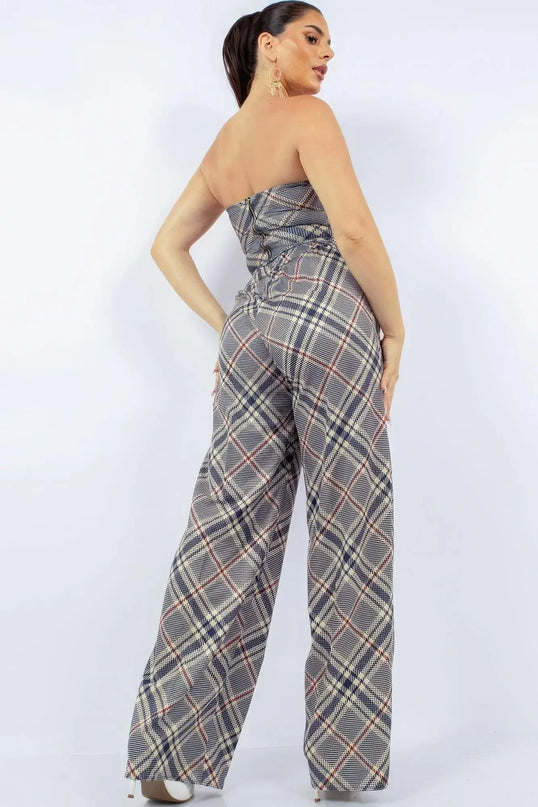 Bustier Top & Wide Pants Set - ShopEasier