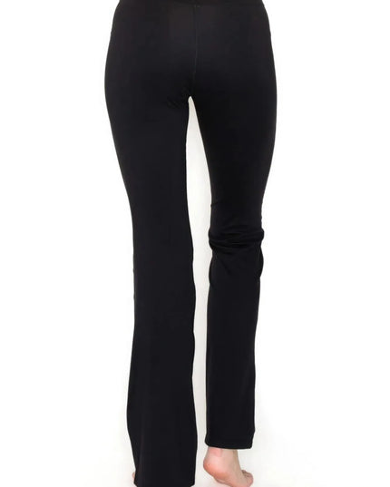 V-waist Mini Flare Yoga Pants - ShopEasier