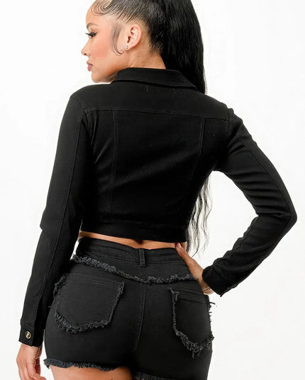 Super Stretchy Cropped Jacket - ShopEasier