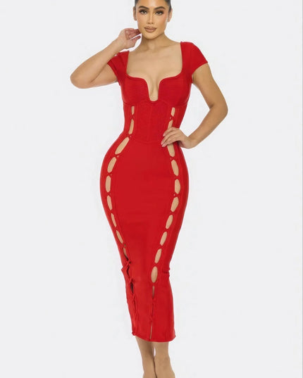 Bandage Midi Dress - ShopEasier