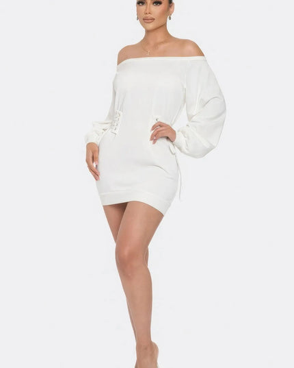 Off Shoulder Mini Dress - ShopEasier