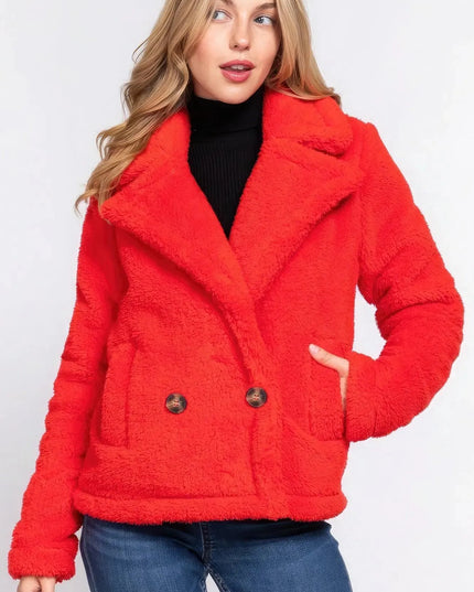 Faux Fur Sherpa Jacket - ShopEasier