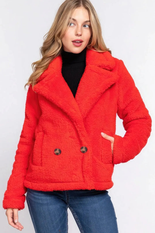 Faux Fur Sherpa Jacket - ShopEasier