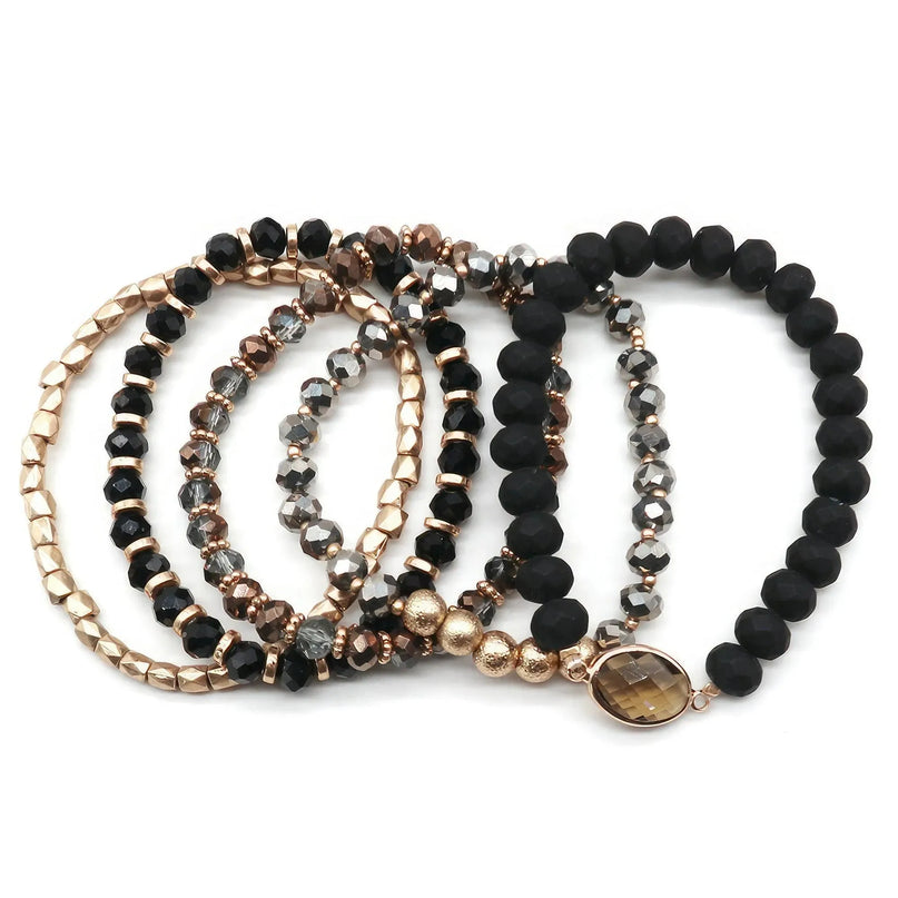 Multi Bead Stretch Bracelet Set - ShopEasier