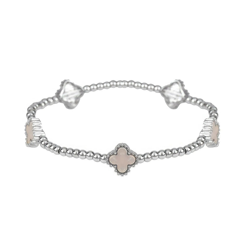 Metal Flower Station Stretch Bracelet - ShopEasier