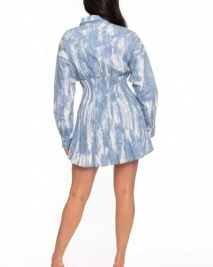 Tie Dye Mini Dress - ShopEasier