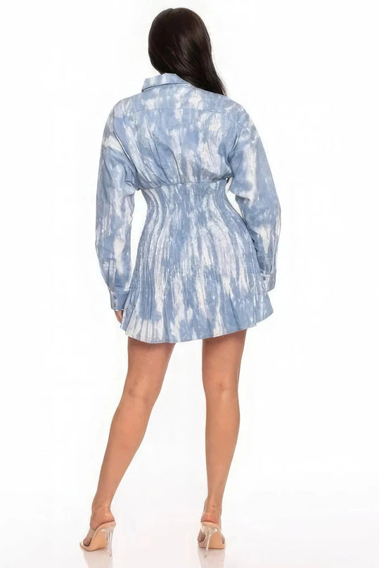 Tie Dye Mini Dress - ShopEasier