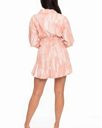 Tie Dye Mini Dress - ShopEasier